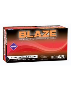 MFXN483 image(0) - Microflex BLAZE PF NITRILE EXAM GLOVES LARGE