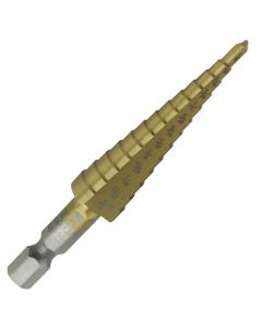 KTI71235 image(0) - K Tool International Step Drill Bit 1/8"-1/2"