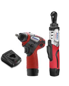 ACDelco ARW12102-K3 G12 Series 12V Cordless Li-ion 1/4" Brushless Rachet Wrench & 3/8" Impact Wrench Combo Tool Kit with 2 Batteries