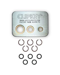JSCMCTCK385 image(0) - JUST CLIPS CLIPKEY SET WITH 5 SETS OF 3/8" FRICTION RINGS & O-RINGS