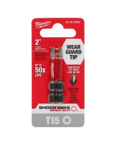 Milwaukee Tool SHOCKWAVE Impact Duty 2" T15 Bit 2PK