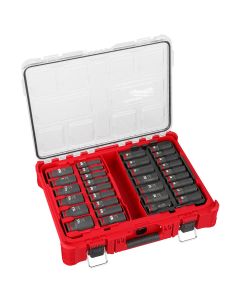 MLW49-66-6806 image(0) - Milwaukee Tool SHOCKWAVE Impact Duty Socket 1/2&rdquo; Dr 31PC PACKOUT Set