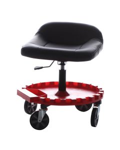 TRX2-230 image(0) - Traxion Original Monster Gear Rolling Seat: Adjustable Height, Five 5 Inch Casters and Patented Spinning Gear Tray