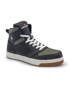 Airwalk AIRWALK - ARENA MID Series - Men's Mid Top Shoe - CT|EH|SR - Black/Olive - Size: 11.5M