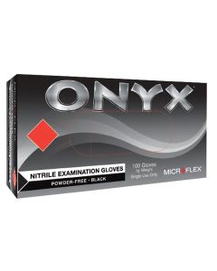 MFXN641 image(0) - ONYX BLACK NITRILE EXAM GLOVES SM. 100PK