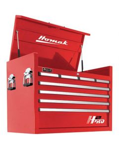 HOMRD02036081 image(0) - Homak Manufacturing H2PRO Series 36" 8-Drawer Top Chest, Red