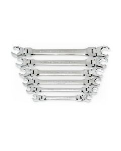 GearWrench 6 Pc. Flex Head Flare Nut Metric Wrench Set