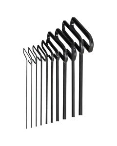 EKL33910 image(0) - HEX KEY SET 10 PC T-HANDLE 9IN. SAE 3/32-3/8IN.