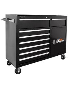 HOMBK04056082 image(0) - Homak Manufacturing 56 in. H2Pro Series 8 Drawer Rolling Cabinet, Black