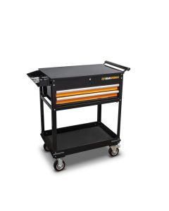 KDT83167 image(0) - GearWrench 32 in. 2-Drawer Black and Orange Utility Cart