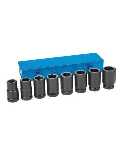 GRE9109D image(1) - Grey Pneumatic 1" Drive 8 Piece Deep Metric Set