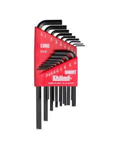 EKL10018 image(1) - Eklind Tool Company HEX KEY SET 18 PC SAE SHORT/LONG