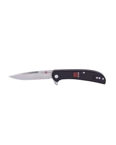 Sunex Knife UTAS CBB 8Cr 56HRC Satin 3.15in Trad GlNylon Black