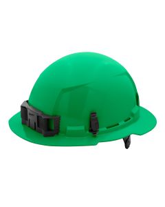 MLW48-73-1127 image(0) - Green Full Brim Hard Hat w/6pt Ratcheting Suspension - Type 1, Class E