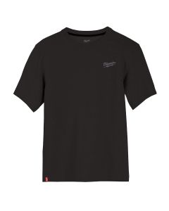 MLW603B-L image(1) - Milwaukee Tool HYBRID WORK TEE - SS BLACK L