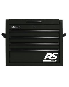 27 in. RS PRO 4 Drawer Top Chest w/ Outlet - Black