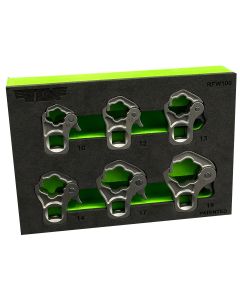 VIMRFW150 image(0) - VIM Tools 5 PC. 3/8'' DR. RATCHETING FLARE NUT  SET (15, 16, 17, 18, 19MM)