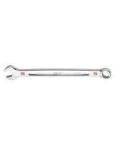 MLW45-96-9412 image(0) - Milwaukee Tool 3/8" SAE Combination Wrench, 12-Point, Steel, Chrome, Ergonomic, I-Beam Handle