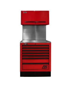 HOMRDCTS36002 image(0) - Homak Manufacturing CTS Set 36 in. with Toolboard Back Splash, Red