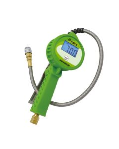 Digital Tire Inflator w/ Stainless Steel Hose & Push-Lock Coupler Chuck - Green