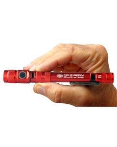 MXN00362 image(1) - Maxxeon WorkStar 362 Rechargeable LED Zoom Penlight/Inspection Light USB-C, Red