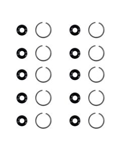 Astro Pneumatic 1/2' 10pc Anvil O-ring & 10pc Retaining Ring