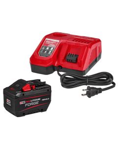 Milwaukee Tool M18 18-Volt Lithium-Ion REDLITHIUM FORGE Starter Kit with 12.0Ah Battery and Rapid Charger Starter Kit