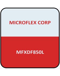 MFXDF850L image(0) - Microflex DermaFree Vinyl Exam Gloves Size L 100PK