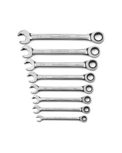 KDT85599 image(0) - 8Pc. SAE Ratcheting Open End Set (Dual Ratcheting)
