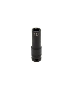 VIMIMPM610D image(0) - VIM Tools 10 mm X 3/8 Inch Drive CR-MO Impact Socket - Deep