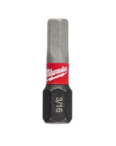 Milwaukee Tool SHOCKWAVE Impact Hex 3/16" Insert Bits (Bulk 25)