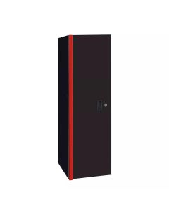 EXTRX243003SLBKRD image(0) - Extreme Tools RX Series 24"W x 30"D 3 Drawer and 3 Shelf Side Locker Black with Red Handles