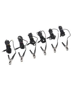 6-Pack of Leads w/ Clamps Set