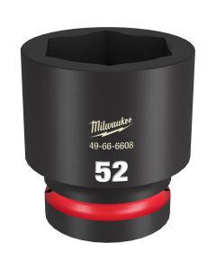 MLW49-66-6608 image(0) - Milwaukee Tool SHOCKWAVE Impact Duty 1"Drive 52MM Standard 6 Point Socket
