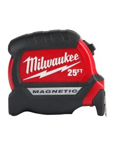 MLW48-22-0325 image(0) - Milwaukee Tool 25ft Compact Wide Blade Magnetic Tape Measure