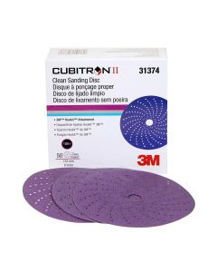MMM31374 image(0) - 3M Cubitron II Hookit Clean Sanding Disc 6" 180 grit