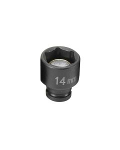 GRE914MG image(0) - Grey Pneumatic SOC 14MM 1/4D IMP MAG 6PT BLK