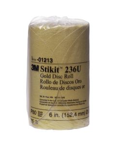 MMM1213 image(0) - 3M DISC ROLLS-GOLD STIKIT 6" P80 75/ROLL 12/CS