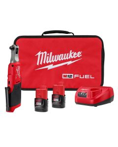 MLW2567-22 image(1) - Milwaukee Tool M12 FUEL 3/8" Hi-Speed Ratchet Kit