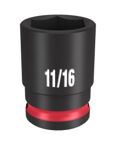 MLW49-66-6109 image(0) - Milwaukee Tool SHOCKWAVE Impact Duty 3/8" Drive 11/16" Standard 6 Point Socket