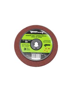 FOR71670 image(0) - Forney Industries Resin Fibre Sanding Disc, Aluminum Oxide, 4-1/2 in x 7/8 in Arbor, 80 Grit