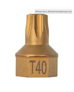 Mayhew T40 Torx&reg; Dual Drive Bit, 7/16" Drive