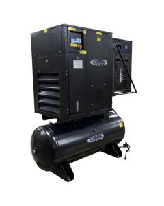 EMXERIK015003 image(0) - EMAX EMAX 15HP 3PH Industrial Rotary Screw Compressor-120 Gal Tank Mount w/Air Dryer