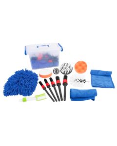 WLMW4992 image(0) - Wilmar Corp. / Performance Tool 16pc Power Brush Detailing Kit