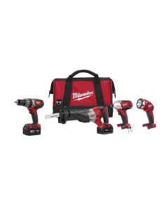 MLW2696-24 image(2) - Milwaukee Tool M18 Cordless LITHIUM-ION 4-Tool Combo Kit