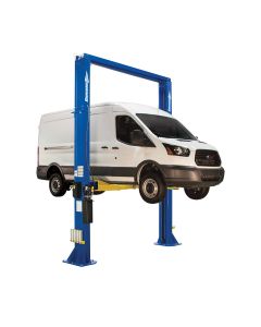 ROTDP18PN001BL image(0) - Forward Lift 18,000 2 Post Symmetric Lift With 3 Stage Front And Rear Arms. Overhead Cable Equalization, Single Pont Lock Release And Spring Operated Artm Restraints Provide Time Saving Use Job To Job. Includes Incluldes Truck Ad