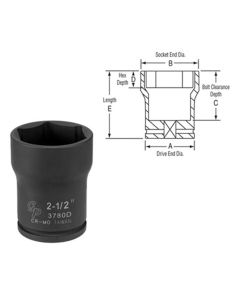 Grey Pneumatic SOC 2-3/4 3/4D IMP PINION LCKNT 6PT DP BLK