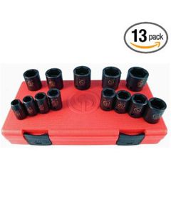 CPTSS4013 image(0) - Chicago Pneumatic 1/2"DR 13PC SAE IMPACT SOCKET SET