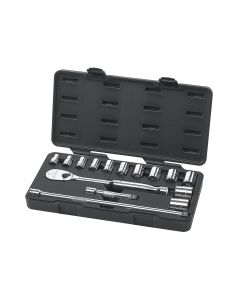 KDT80706 image(0) - GearWrench 15PC 1/2" DR SAE SOCKET SET