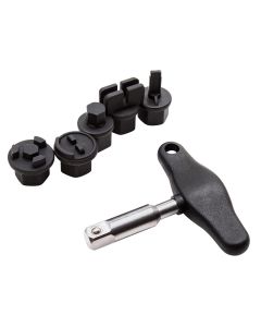 JSP42439 image(0) - 6-Piece Oil Drain Plug Wrench Kit